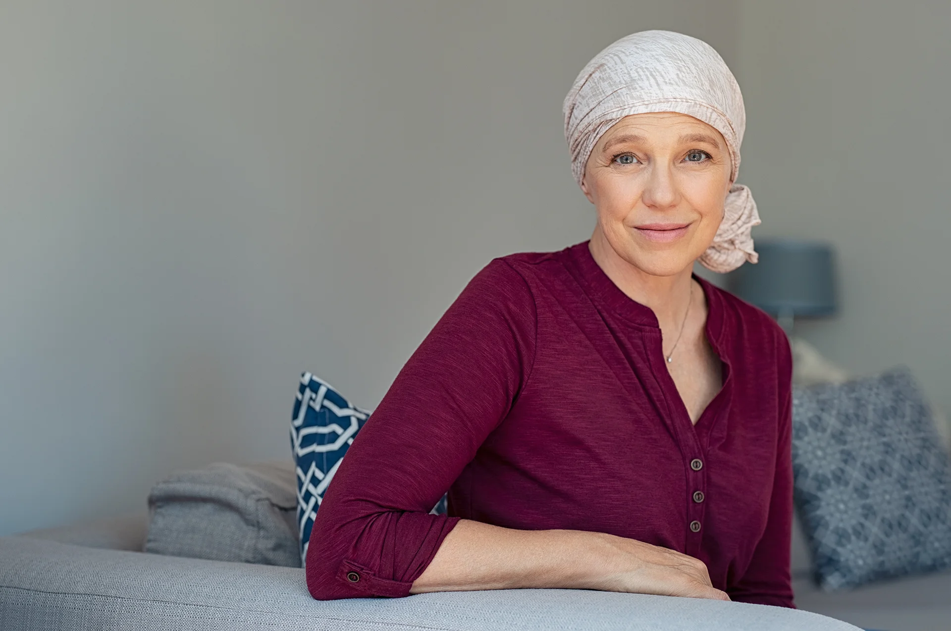 a matured woman diagnosed with cancer