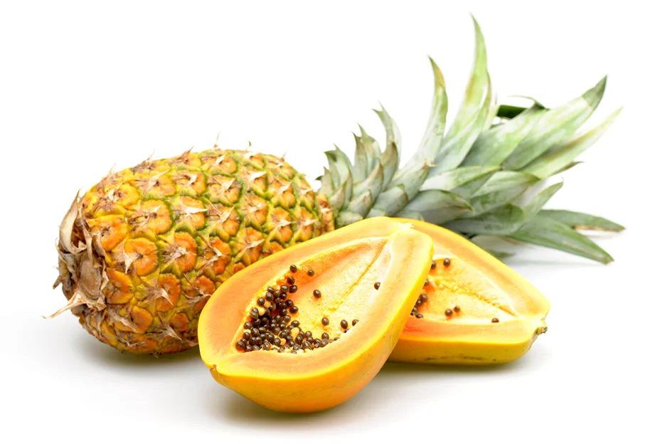 papaya and pineapply in lowering histamine levels